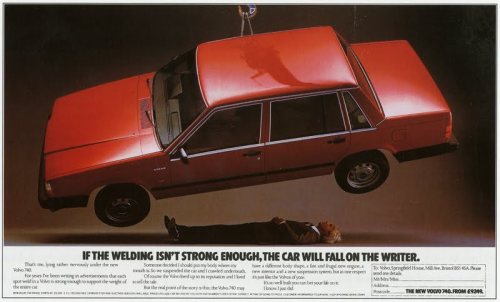 Volvo print ad